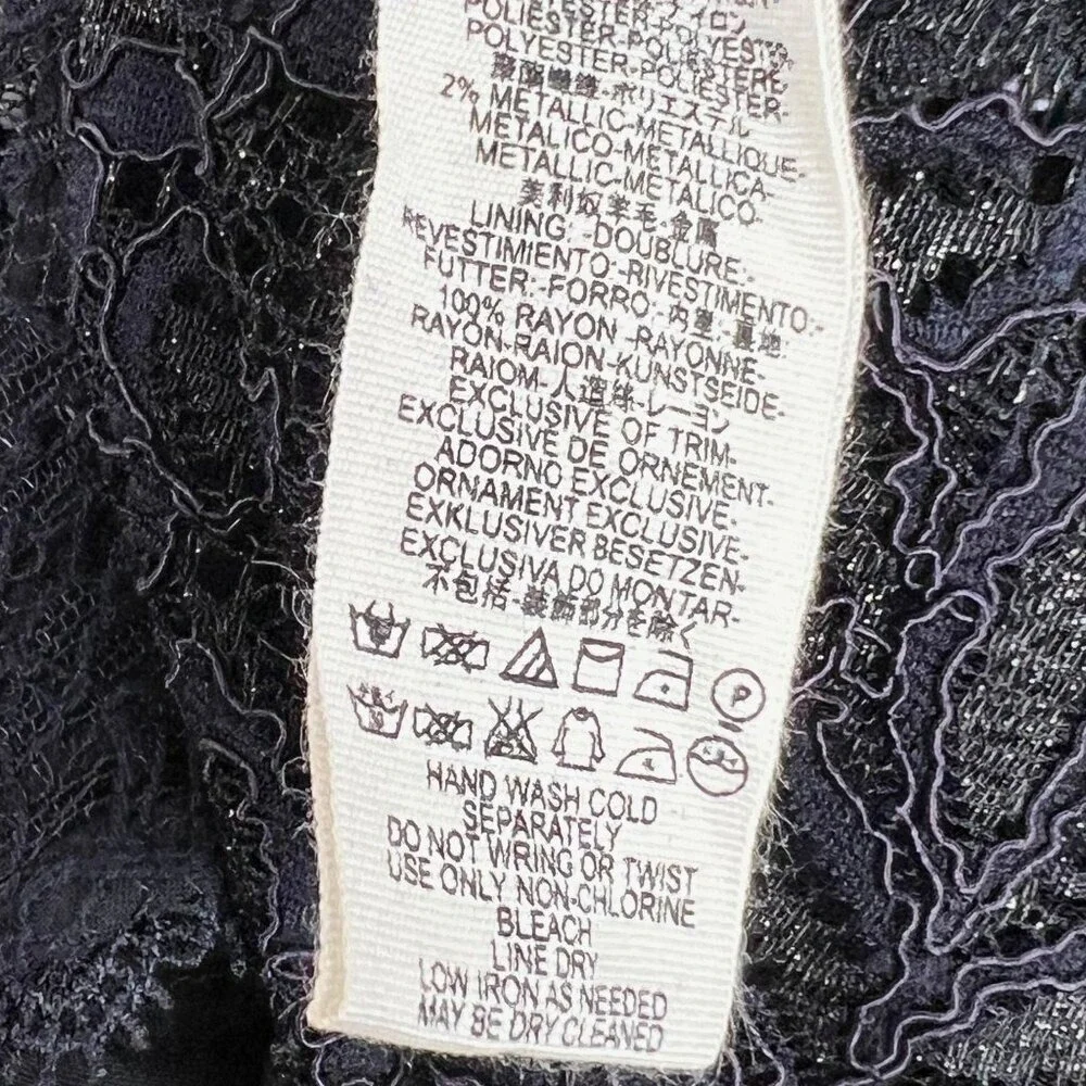 FREE‎ PEOPLE Don't You Dare Lace Black Dress M